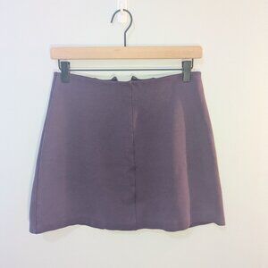 Purple mini skirt